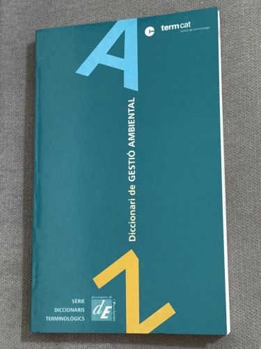 Portada del libro de Diccionari de gestió ambiental
