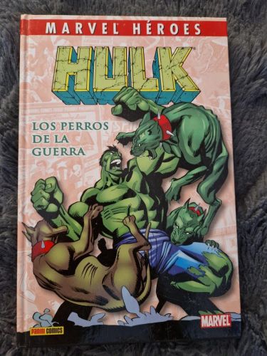 Portada del libro de Marvel Héroes 13: Hulk, los perros de la guerra