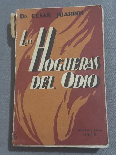 Portada del libro de Los hogueras del odio