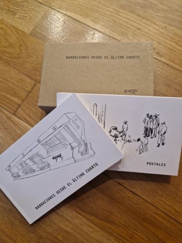 Portada del libro de Narraciones desde el último cuarto / Postales