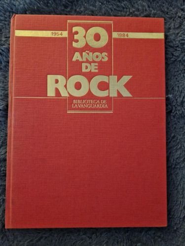 Portada del libro de 30 años de Rock (1954-1984)