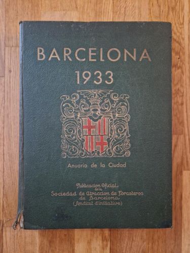 Portada del libro de Barcelona 1933. Anuario de la ciudad
