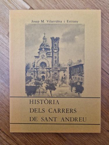 Portada del libro de Història dels carrers de Sant Andreu