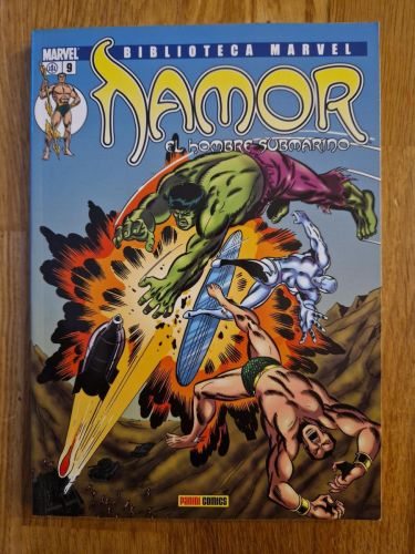 Portada del libro de Biblioteca Marvel. Namor 09
