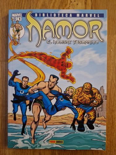 Portada del libro de Biblioteca Marvel. Namor 01