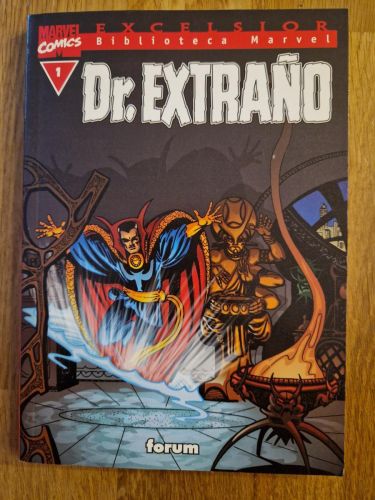 Portada del libro de Biblioteca Marvel. Dr. Extraño 01