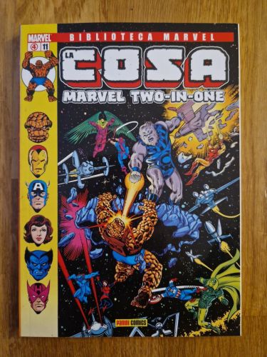 Portada del libro de Biblioteca Marvel. La Cosa 11