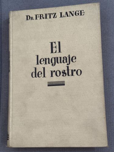 Portada del libro de El lenguaje del rostro