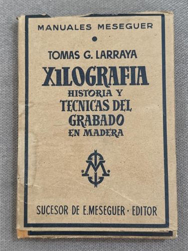 Portada del libro de Xilografía. Historia y técnicas del grabado en madera.