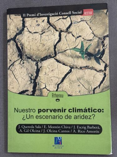 Portada del libro de Nuestro porvenir climático ¿un escenario de aridez?
