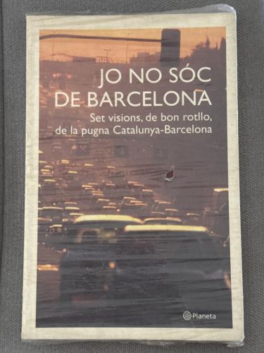 Portada del libro de Jo no sóc de Barcelona