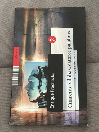 Portada del libro de Cuarenta sílabas, catorce palabras
