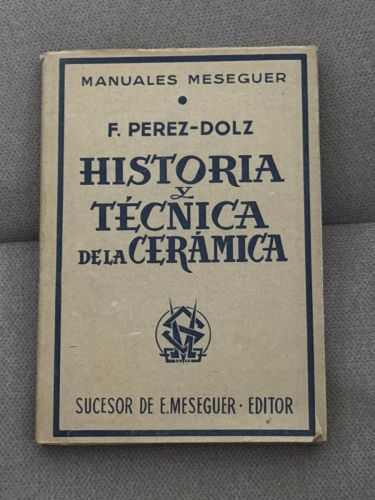 Portada del libro de Historia y técnica de la cerámica