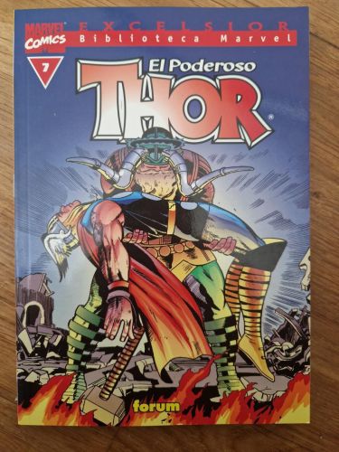 Portada del libro de Biblioteca Marvel. Thor 7