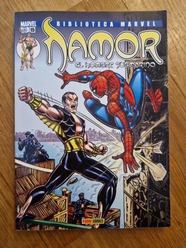 Portada del libro de Biblioteca Marvel, Namor 15