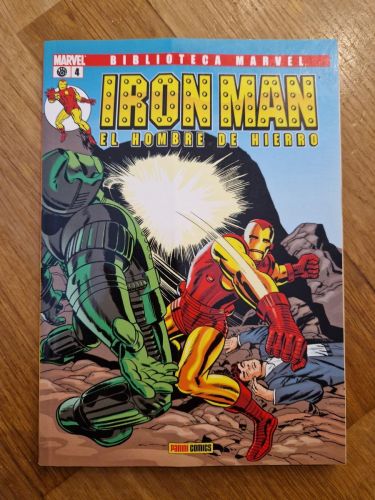 Portada del libro de Biblioteca Marvel. Iron Man, el hombre de hierro, 04