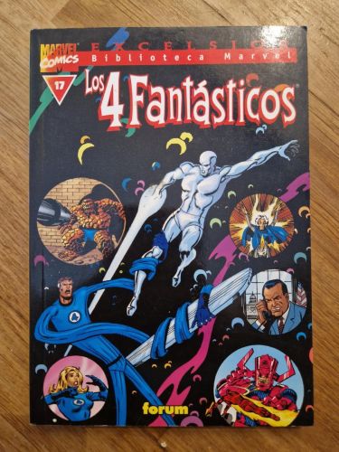 Portada del libro de Biblioteca Marvel: Los 4 fantásticos 17