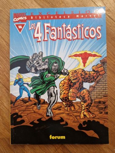Portada del libro de Biblioteca Marvel: Los 4 fantásticos 16