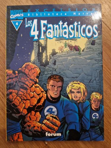 Portada del libro de Biblioteca Marvel, Los 4 Fantásticos 04