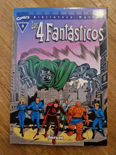Portada del libro de Biblioteca Marvel, Los 4 Fantásticos 03
