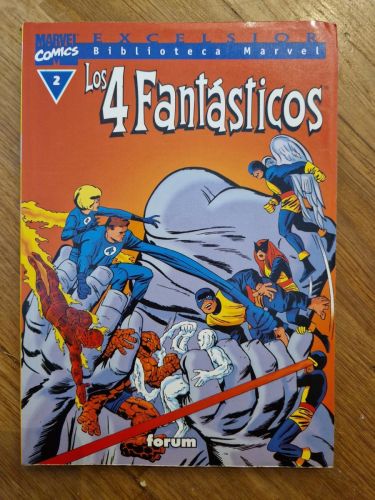 Portada del libro de Biblioteca Marvel: Los 4 fantásticos 2