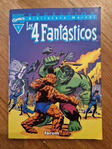 Portada del libro de Biblioteca Marvel: Los 4 fantásticos