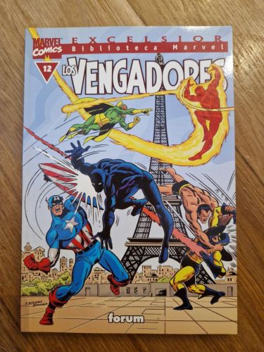 Portada del libro de Biblioteca Marvel Excelsior: LOS VENGADORES ,Numero 12