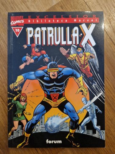 Portada del libro de Biblioteca Marvel Excelsior: Patrulla X numero 10
