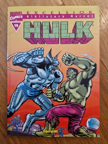 Portada del libro de Biblioteca Marvel Excelsior: Hulk volumen 18