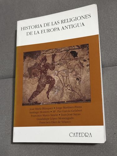 Portada del libro de Historia de las religiones de la Europa Antigua