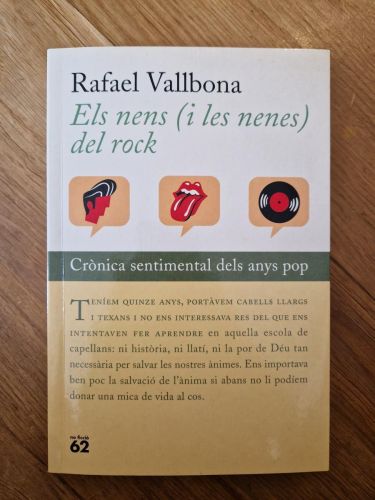 Portada del libro de Els nens (i les nenes) del rock. Crònica sentimental dels anys pop