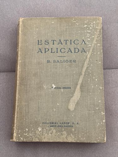 Portada del libro de Estática aplicada