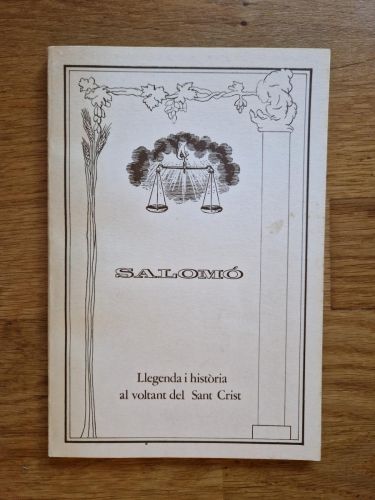 Portada del libro de Salomó. Llegenda i història al voltant del Sant Crist