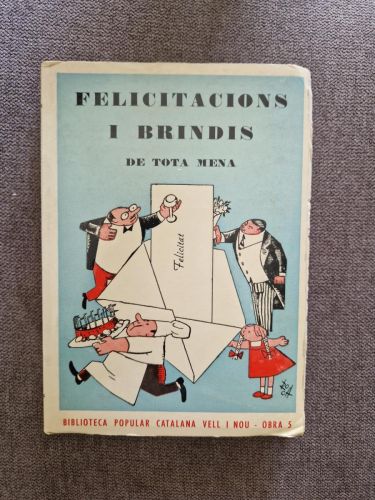 Portada del libro de Felicitacions i brindis de tota mena