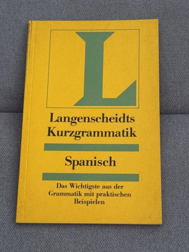 Portada del libro de Langenscheidts Kurzgrammatik Spanisch