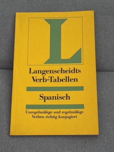 Portada del libro de Langenscheidts Verb-Tabellen: Spanisch