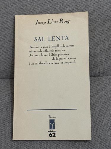 Portada del libro de Sal lenta