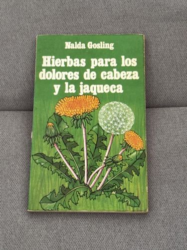 Portada del libro de Hierbas para los dolores de cabeza y la jaqueca