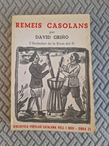 Portada del libro de Remeis casolans. L'herbolari de la Riera del Pi