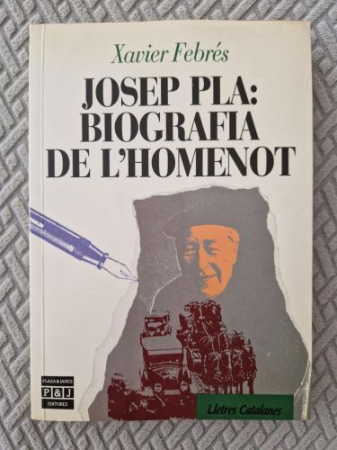 Portada del libro de Josep Pla: biografia de l'homenot (Primera edició)