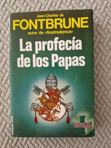 Portada del libro de La profecía de los Papas