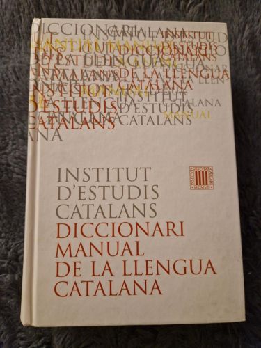 Portada del libro de Diccionari manual de la llengua catalana