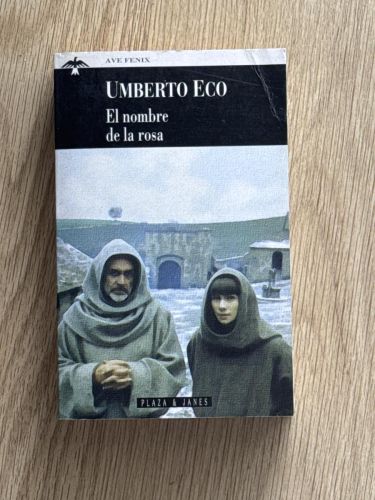 Portada del libro de El nombre de la rosa