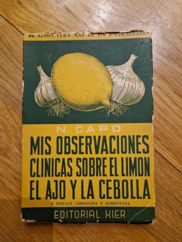 Portada del libro de Mis observaciones clínicas sobre el limón, el ajo y la cebolla