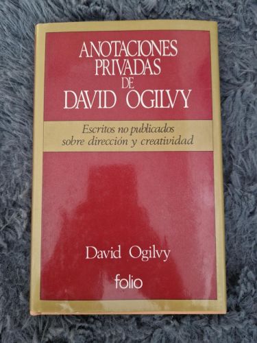Portada del libro de Anotaciones privadas de David Ogilvy