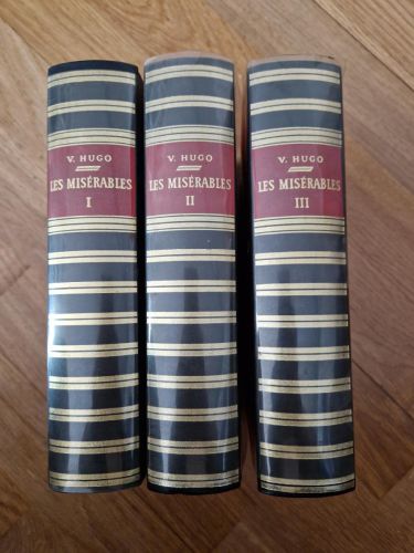 Portada del libro de Les misérables. 3 Tomos