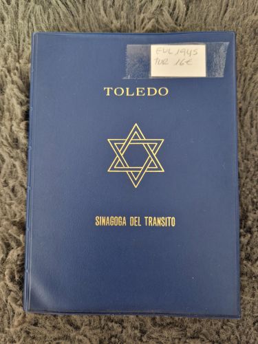 Portada del libro de Toledo. Sinagoga del Tránsito