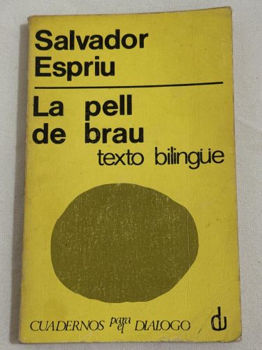 Portada del libro de La pell de brau