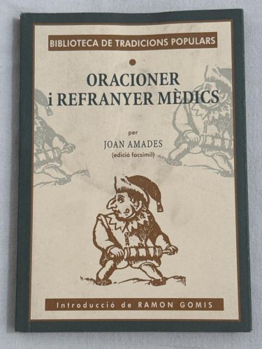 Portada del libro de Oracioner i refranyer mèdics