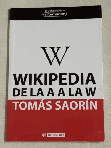 Portada del libro de Wikipedia de la A a la W